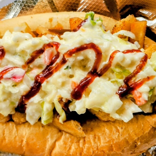 Polish Po' Boy Sandwich.