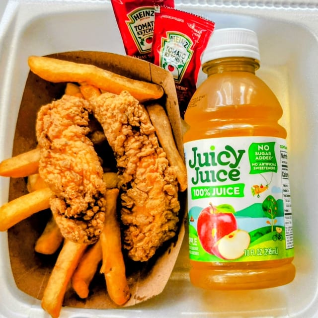 Kids Chicken Tender Meal.