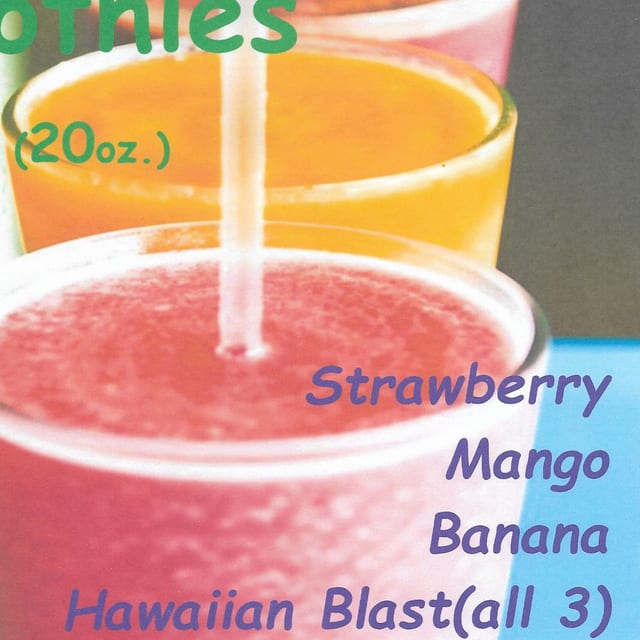 Fruit Smoothies.