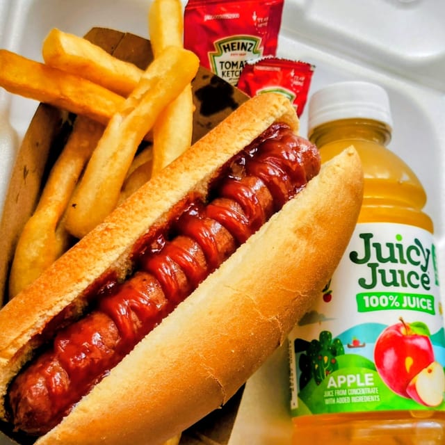 Kids Hot Dog Meal.